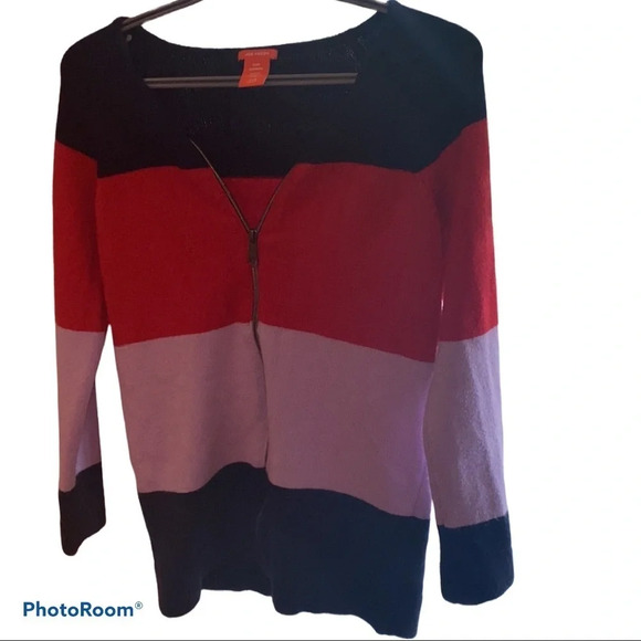 Joe fresh colour block sweater SZ L - Picture 13 of 13